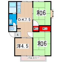 サンプラザＢ棟の物件間取画像